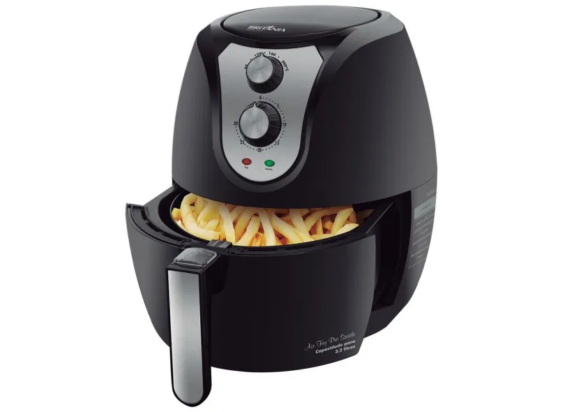 Fritadeira Elétrica Sem óleo Britânia Air Fry Pro Saúde 06380 Capacidade 3,2l 