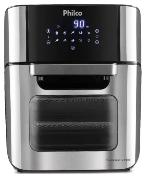 Fritadeira Elétrica Sem óleo Philco Air Fryer Oven Pfr2200p Capacidade 12l