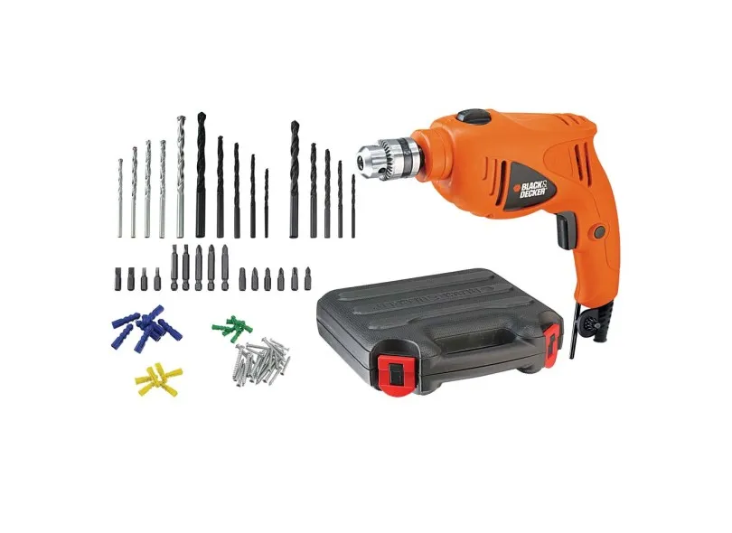 Kit Furadeira Impacto 3/8 550W Black&Decker - HD400K50