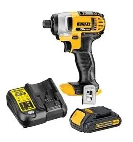 Parafusadeira de Impacto 20V 1/4 155Nm DCF885B Dewalt C carregador e bateria Bivolt