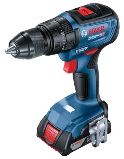 Furadeira Parafusadeira Bosch Profissional à Bateria GSB18V-50, 18 Volts, 2 Baterias