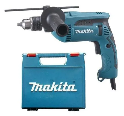 Furadeira makita hp1640k mandril 1/2 c/ maleta