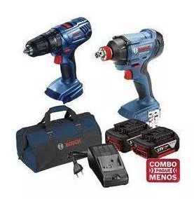 Combo Bosch Furadeira Gsb 180 Chave De Impacto Gdx