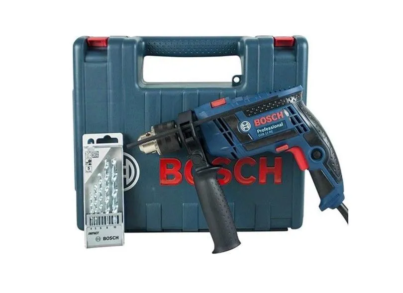 Furadeira de Impacto Reversível GSB 13 RE - 650W com Maleta - Bosch