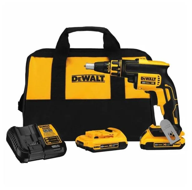 Parafusadeira Drywall Gesso 20v 2 Baterias C/ Bolsa Dewalt DCF620 - 