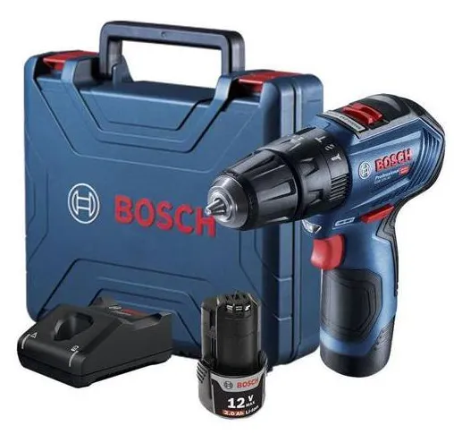 Parafusadeira/Furadeira 12V 2.0Ah 2 Bateria GSB 12V-30 Bosch