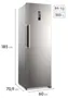 Geladeira Electrolux Experience RTI4S Frost Free 1 Porta 355 Litros cor Inox