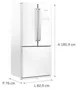 Geladeira Brastemp Vitreous GRO80AB Frost Free French Door Inverse 540 Litros