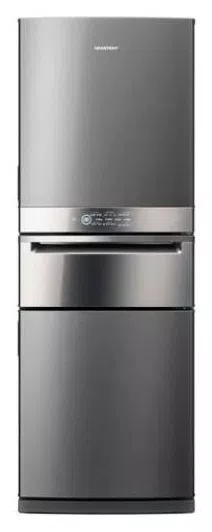 Geladeira Brastemp BRY59BK Frost Free Inverse 419 Litros Inox