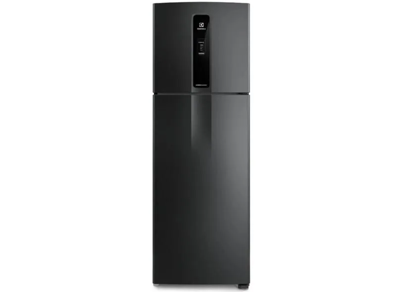 Geladeira Electrolux Efficient IF43B Frost Free Duplex 390 Litros cor Preto Inox