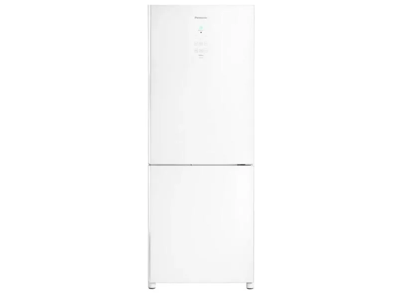 Geladeira Panasonic Econavi Frost Free Inverse 425 Litros Vidro Espelhado White Glass NR-BB53GV3W