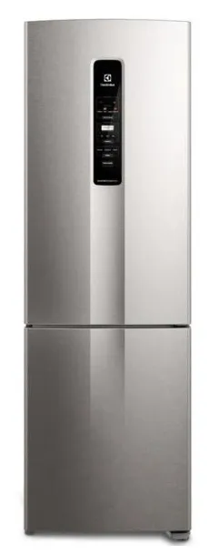 Geladeira Electrolux Bottom Freezer IB45S Frost Free Inverse 400 Litros cor Inox