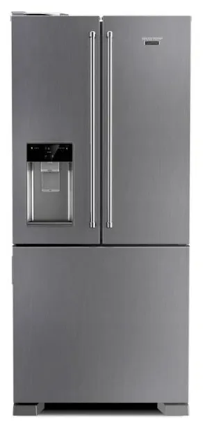 Geladeira Brastemp Gourmand BRH86AR Frost Free French Door Inverse 515 Litros cor Inox