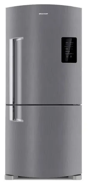 Geladeira Brastemp BRE85AK Frost Free Inverse 588 Litros cor Inox