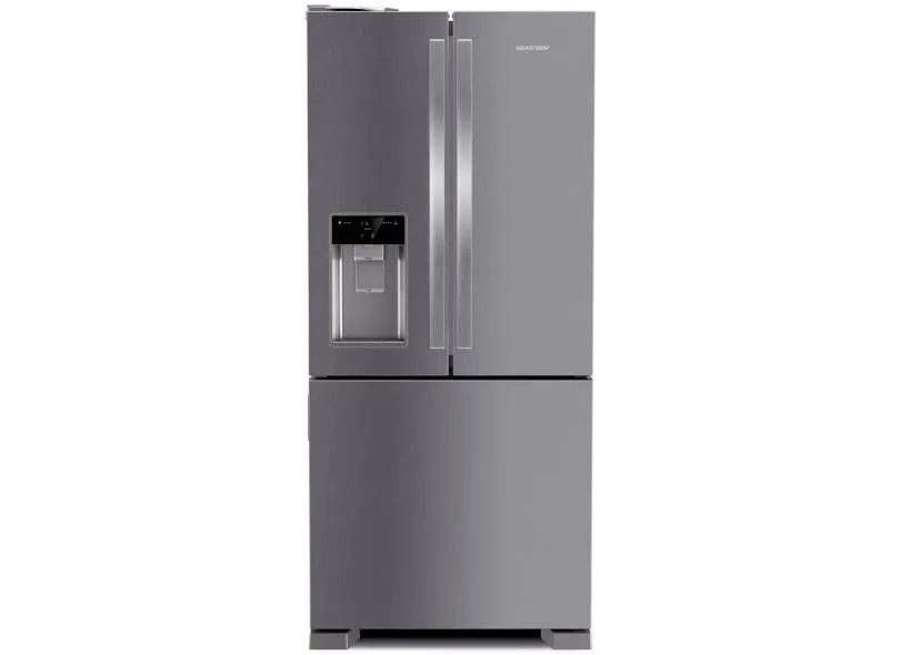 Geladeira Brastemp BRH85AK Frost Free French Door Inverse 515 Litros cor Inox