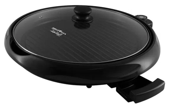 Grill Britânia Top Grill BPE01 Antiaderente Ondulada