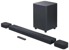 Home Theater Soundbar JBL 3D 440 W 7.1.4 Canais Assistente Pessoal 4 HDMI BAR 1000