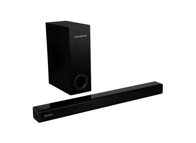 Home Theater Soundbar Gradiente 330 W 2.1 Canais GSB6M