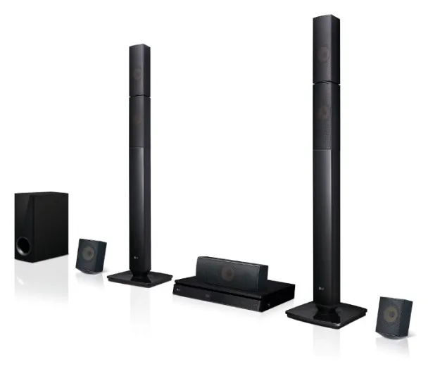 Home Theater LG com Blu-Ray 3D 1.000 W 5.1 Canais Karaokê 2 HDMI LHB645N