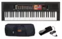 Teclado Yamaha PSR F51 com Capa e Pedal