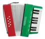 Acordeon Infantil 17 Teclas e 8 Baixos  e Verde 104-RG - Turbinho