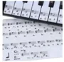 Transparente 49 61 Electronic Key Keyboard 88 teclas Piano Stave Nota etiqueta para teclas s