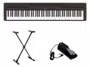 Kit Piano Yamaha P45 com Suporte e Pedal