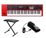 Kit Teclado Sintetizador Roland XPS30 rd Banqueta e Pedal