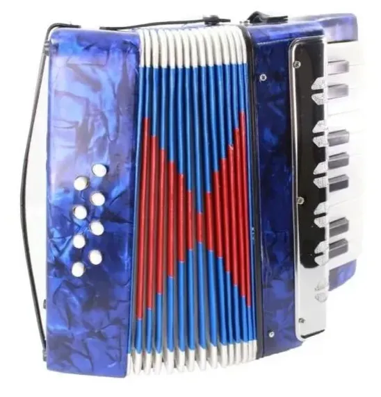 Acordeon Sanfona Infantil 8 Baixos Brinquedo Crianças 