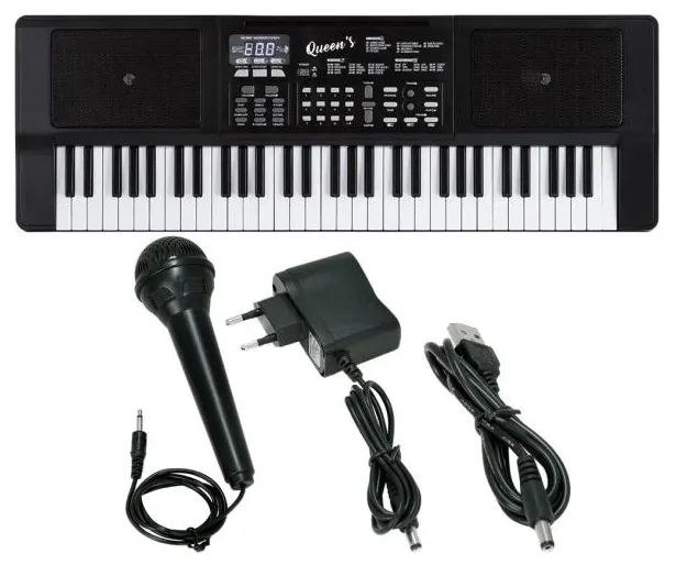 Teclado Musical Para Iniciantes Queen´s 61 Teclas D184557