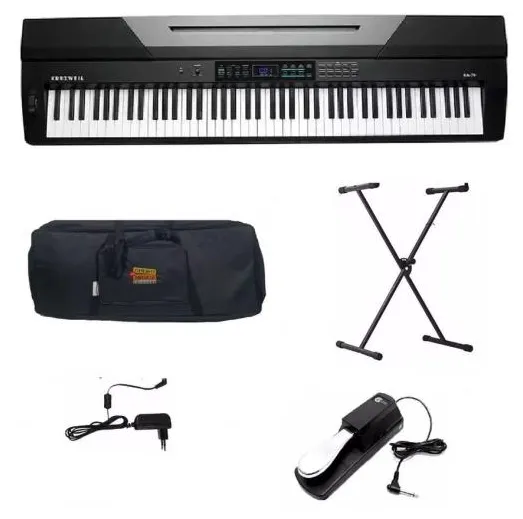 Kit Gold Piano Arranjador Kurzweil KA70 88 teclas