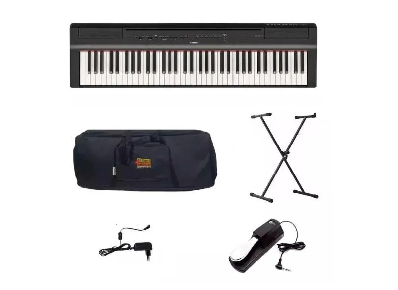 Kit Luxo Piano Yamaha P121 B 73 Teclas