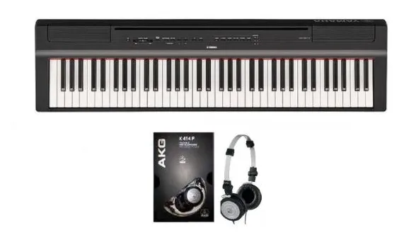 Kit Piano Yamaha P121 B com Fone K414