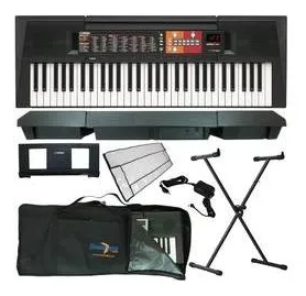 Kit Teclado Arranjador Musical Psr-f51 Yamaha Fonte + Suport