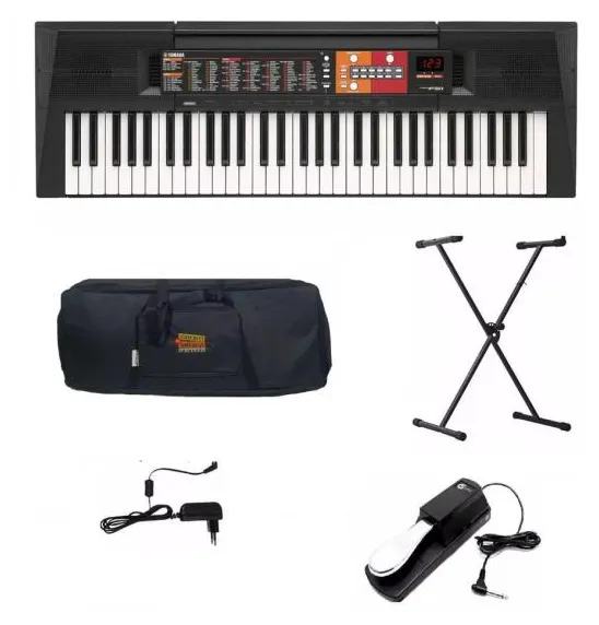 Kit Gold Teclado Yamaha psr F51 com Fonte Bivolt