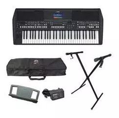 Teclado Arranjador Yamaha Psr Sx600 + suporte X + capa