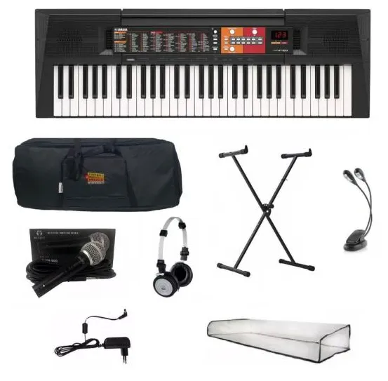 Kit Mãe Teclado Yamaha psr F51 com Fonte Bivolt Completo