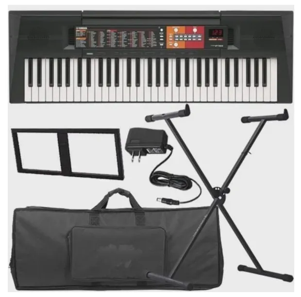 Kit Simples Teclado Yamaha 61 Teclas Multi Funções Psr-f51