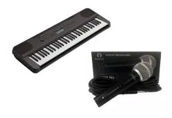 Teclado Yamaha PSR-E360DW + Microfone Regent SM58