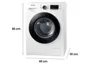 Lavadora Samsung 10kg WW4000 WW10J4273PW