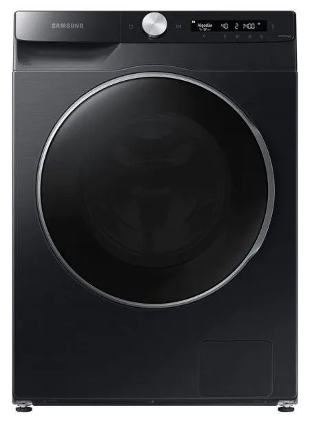 Lava e Seca Samsung 14kg Eco Bubble QDrive WD14TP34DSB cor Preto Inox