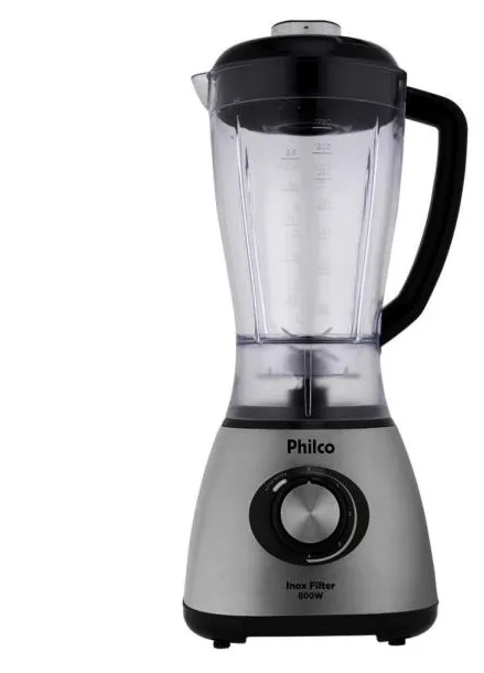 Liquidificador Inox Filter /Prata 900W Philco 