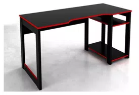 Mesa Gamer Tecno Mobili ME4152 Pto/Vermelho