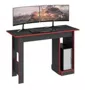 Mesa Gamer Ideal Para 2 Monitores Mc08 Grafite/vermelho - Fellicci