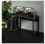 Mesa Gamer Cyber Tecno Mobili Preto/Verde