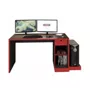 Mesa para Computador Desk Gamer DRX 3000 Espresso Móveis Preto/Vermelho