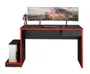 Mesa Gamer Gothan para 2 Monitores 1 Gaveta Grafite/ - Pnr Móveis