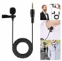 Portátil Professional Grade Microfone de Lapela 3,5 mm de mãos livres Omnidirectional Mic Fácil Clip-on perfeito para gravação ao vivo