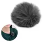 Clip-on Microfone de Lapela Pára-brisas Pára-brisas Furry Mic Muff Compatível com Boya M1 e Outros A maioria lapela Microfones Grey