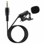 Portátil Professional Grade Microfone de Lapela 3,5 mm de mãos livres Omnidirectional Mic Fácil Clip-on perfeito para gravação ao vivo